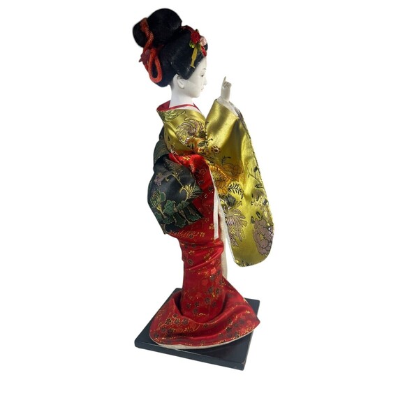 Vintage Japanese Doll Kimono Geisha Maiko Traditional Folk Craft Japan 15 3/4” - Picture 3 of 12